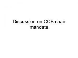 Ccb meeting