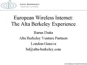 Alta berkeley venture partners