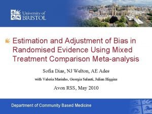 Estimation and Adjustment of Bias in Randomised Evidence