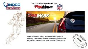 The Exclusive Supplier of the Team Pro Mark