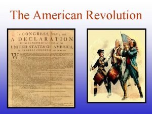 The American Revolution French Indian War Seven Years