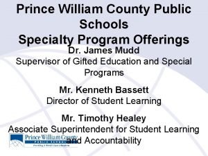 Prince william county specialty programs Prince william county specialty programs