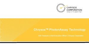 Photon assay technology Photon assay technology