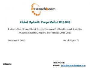 Hydraulic pumps market