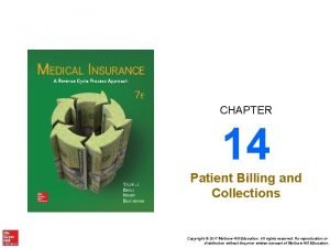 CHAPTER 14 Patient Billing and Collections Copyright 2017