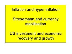 Stresemann hyperinflation