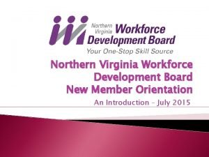 Virginia workforce development board Virginia workforce development board