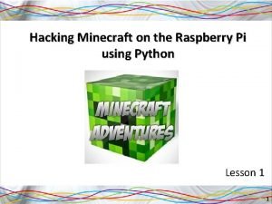 Python minecraft hack