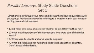Parallel journeys study guide answers