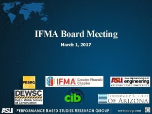 IFMA Board Meeting March 1 2017 Harkins Theatres