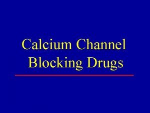 Ccb drugs