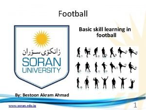Football Basic skill learning in football By Bestoon