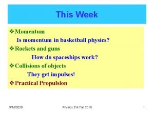 Momentum in basketball physics