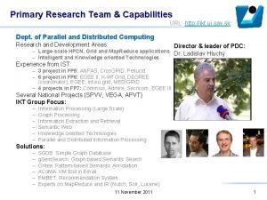 Primary Research Team Capabilities URL http ikt ui