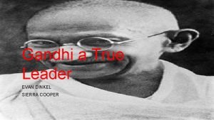 Mahatma gandhi transformational leader