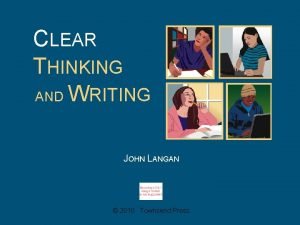 Clear thinking and writing answer key