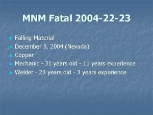 MNM Fatal 2004 22 23 n n n