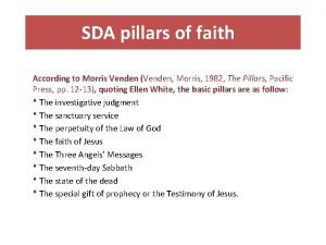 Pillars of faith sda