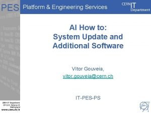 PES Platform Engineering Services AI How to System