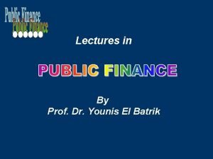 Lectures in By Prof Dr Younis El Batrik