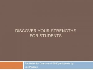 Strengthsfinder four domains
