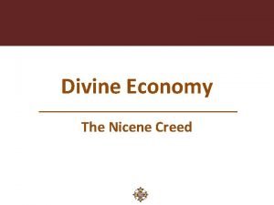 Divine economy definition