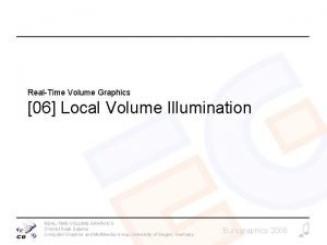 RealTime Volume Graphics 06 Local Volume Illumination REALTIME