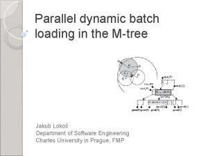 Parallel dynamic batch loading in the Mtree Jakub
