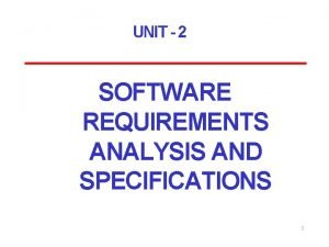 Requirement analysis steps in software engineering