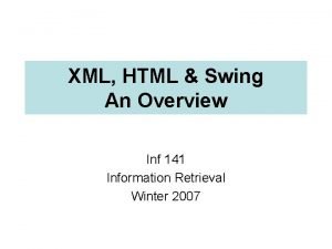 Swing xml