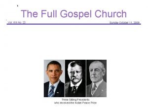 The Full Gospel Church Vol XIII No 22