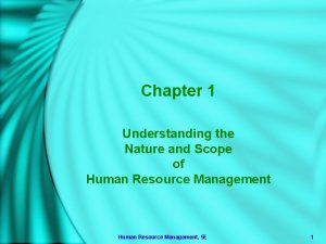 What is the scope of hrm