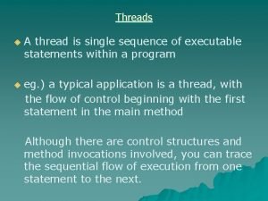 Sequence diagram threads