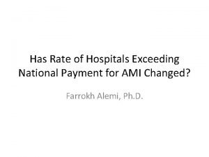 Has Rate of Hospitals Exceeding National Payment for