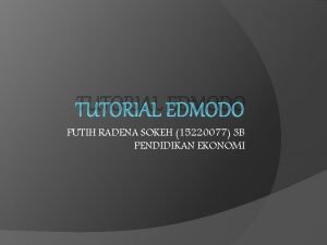 Tutorial edmodo