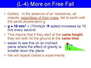 Galileo free fall
