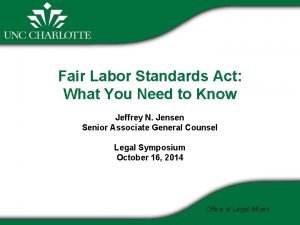 Fair Labor Standards Act What You Need to