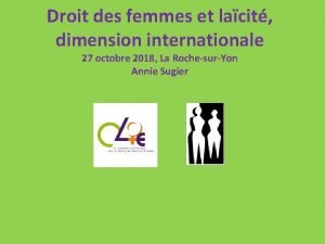 Droit des femmes et lacit dimension internationale 27