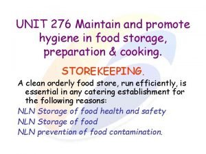 Define food hygiene Define food hygiene