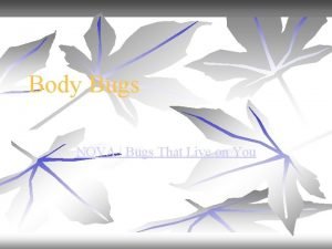 Body Bugs NOVA Bugs That Live on You