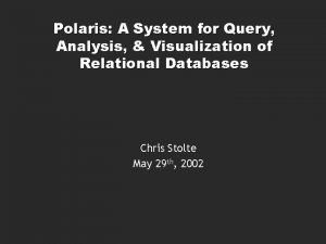 Polaris visualization