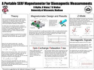 A Portable SERF Magnetometer for Biomagnetic Measurements R