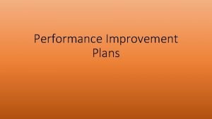 Kpi improvement plan