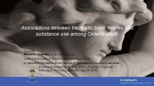 Associations between traumatic brain injuries and substance use