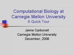 Carnegie mellon computational biology