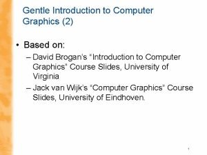 Uniform scaling in computer graphics Uniform scaling in computer graphics