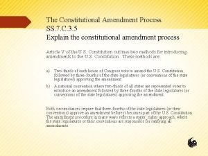 All the amendments