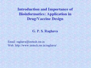 Scope of bioinformatics