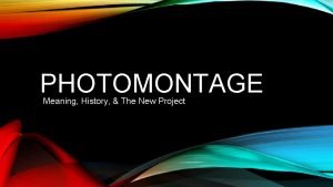 Photomontage history