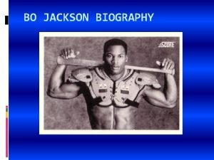 Bo jackson biography for kids